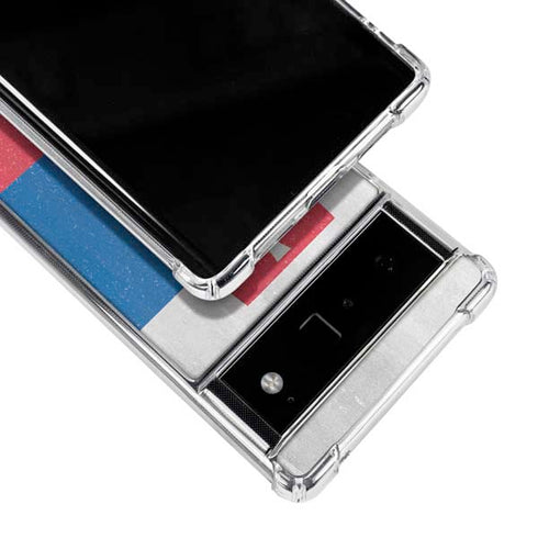 Slovakia Flag Distressed Google Pixel 6 Clear Case